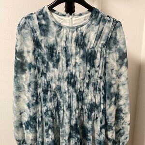 Blue Tie-Dye Women's Top